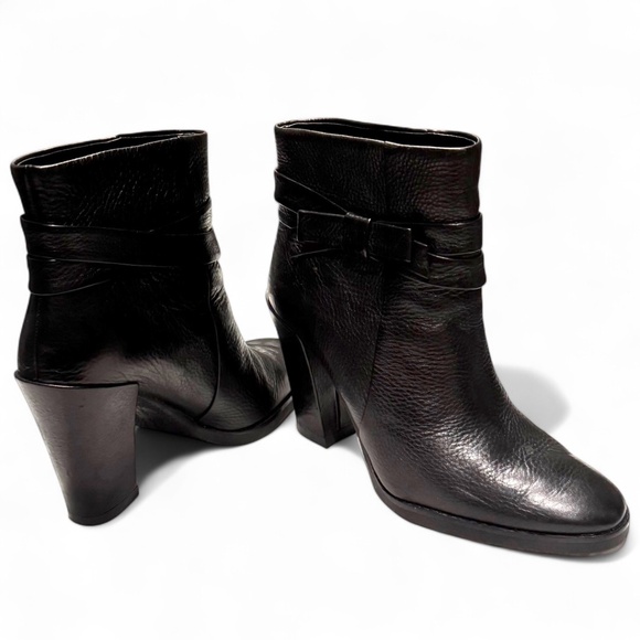 Kate Spade New York Black Leather Ankle Boots – Bow Detail – Size 9 - Picture 2 of 8